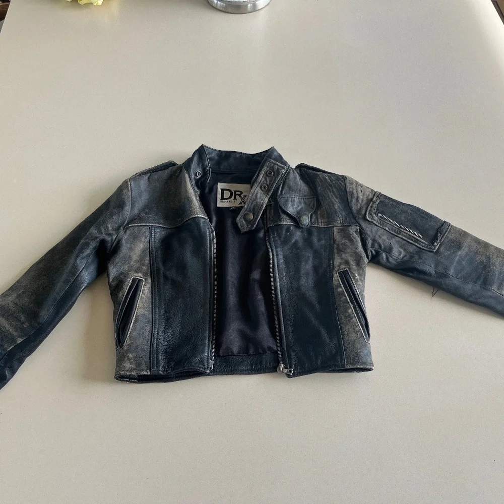 Dr Romanelli custom made cropped leather jacket XS - Picture 1 of 7
